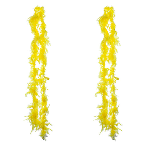 Easter Feather Boa Fancy Dress 150cm x 8cm Yellow X 2
