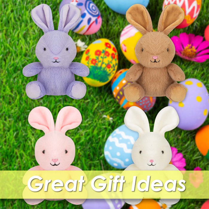 Easter Bunny Soft Toy Pack of 4 19cm x 11cm Multicolour X 4