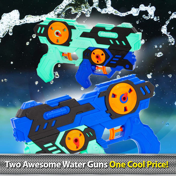 2in1 Water Gun Set Kids Summer Garden Acitivity (2 Piece Set)