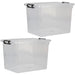 Clear Storage Boxes 20L Capacity - Set Of 2 Clear - 39cm x 27.5cm