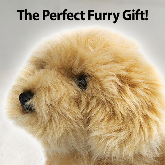 Labradoodle Dog Soft Toy Plush, Cavapoo, Cockapoo , Labradoodle, 18cm - Biscuit