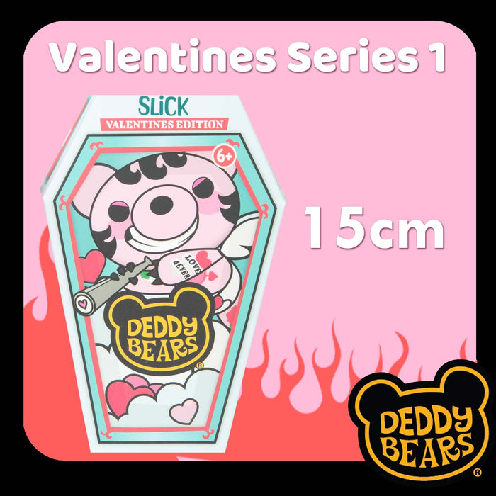 Deddy Bears - Valentines Slick Soft Toy 15cm x 8cm Multicolour X 1