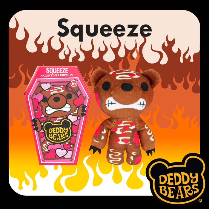 Deddy Bears - Valentines Squeeze Soft Toy 15cm x 8cm Multicolour X 1