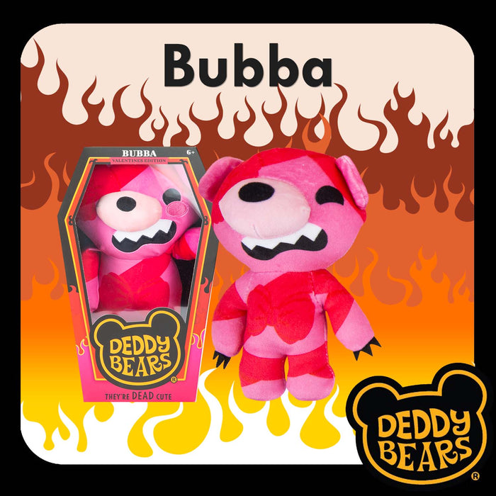 Deddy Bears - Valentines Bubba Soft Toy 30cm x 12.8cm Multicolour X 1