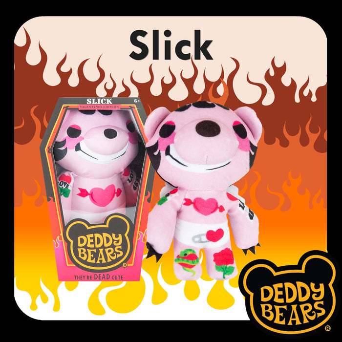 Deddy Bears - Valentines Slick Soft Toy 30cm x 12.8cm Multicolour X 1