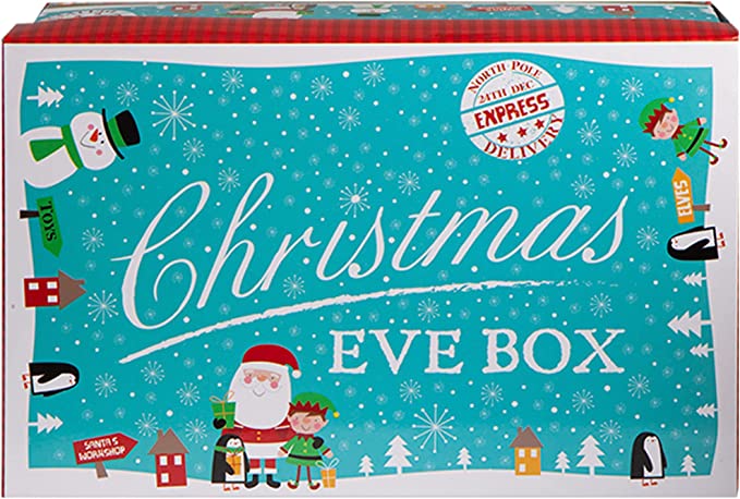 Blue Character Christmas Eve Box - Small, Elf Delivery Box, Xmas