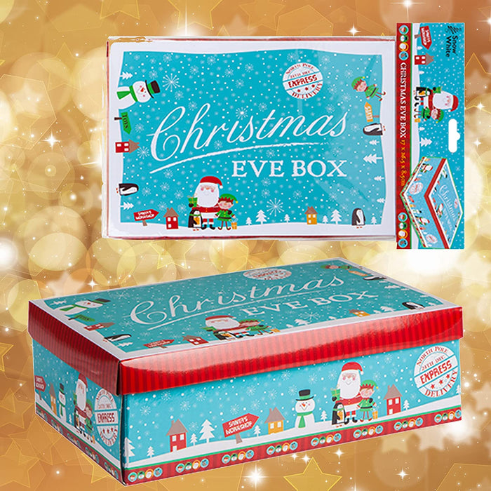 Christmas Eve Box Blue Character - Mini, Elf Delivery Box, Favour Boxes
