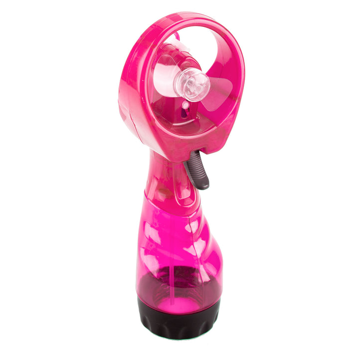 Pink Cooling Mist Fan With Lanyard