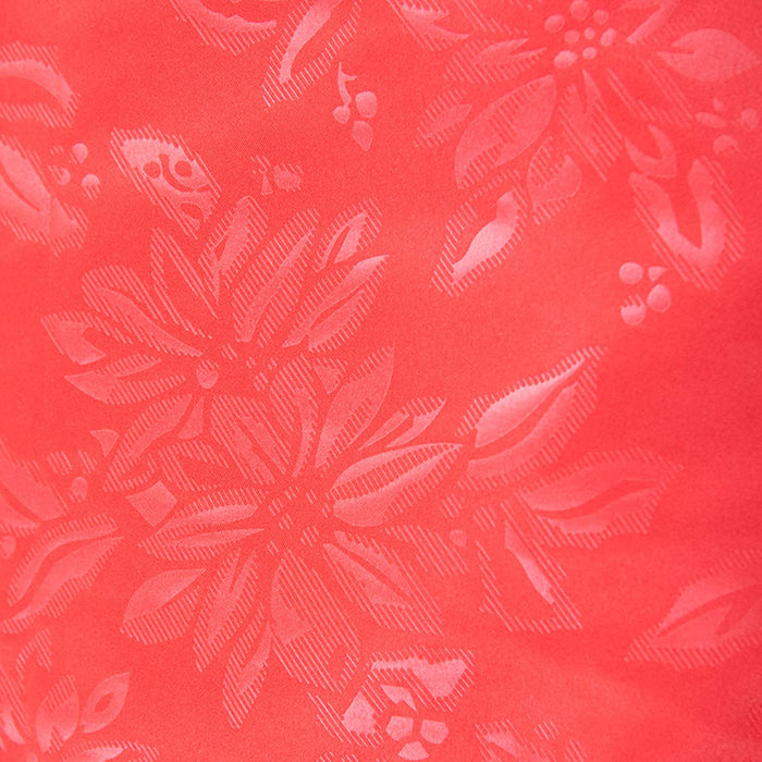 Poinsettia Tablecloth Christmas, Embossed Xmas Decorations, Dinner