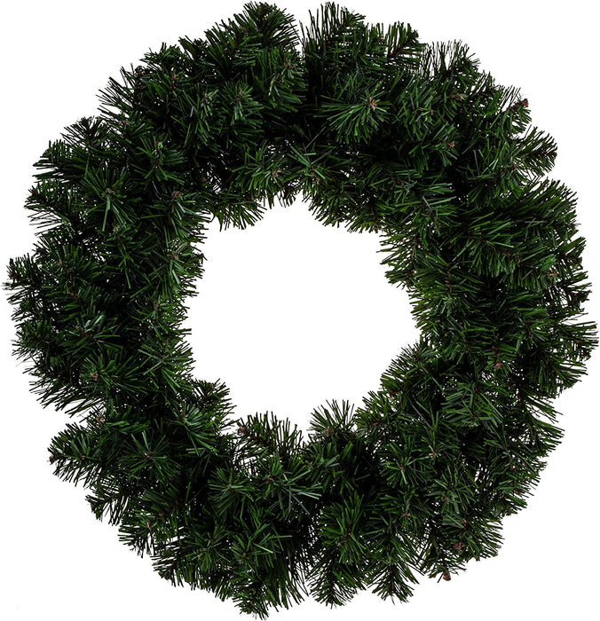 PVC Christmas Wreath With 120 Tips, Plain to Decorate, Xmas