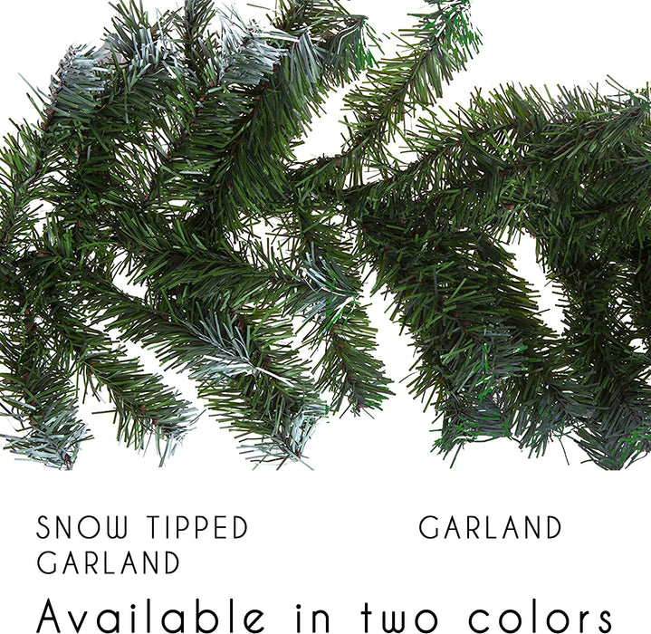 275cm Christmas Snow Tipped Garland- 240 tips