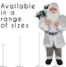 Luxury Grey Father Christmas Figure 90cm