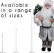 Luxury Grey Father Christmas Figure 110cm