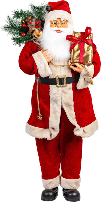 Luxury Red Father Christmas Figure 110cm