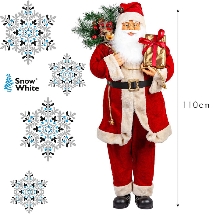 Luxury Red Father Christmas Figure 110cm