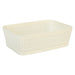 Basketweave Storage Baskets 2 Pack Size Small Cream - 6cm x 19cm