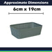 Basketweave Storage Baskets 2 Pack Size Small Green - 6cm x 19cm