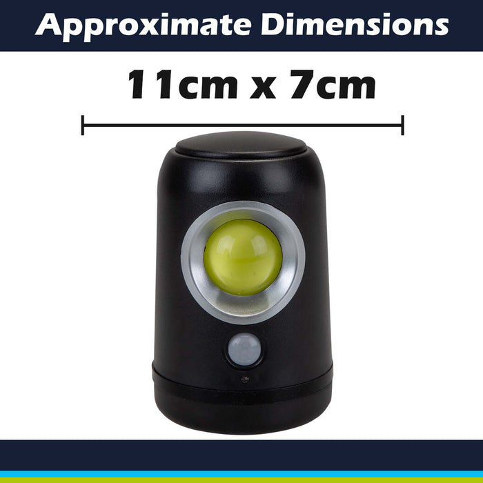 Orma Motion Sensor Light 3 Watt Cob Motion Black - 11cm x 7cm