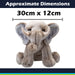 Lion Premium Soft Toy Wildlife Zoo Animals Brown - 30cm x 12cm