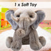 Lion Premium Soft Toy Wildlife Zoo Animals Brown - 30cm x 12cm