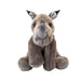 Rhino Premium Soft Toy Wildlife Zoo Animals Grey - 30cm x 12cm