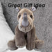 Rhino Premium Soft Toy Wildlife Zoo Animals Grey - 30cm x 12cm