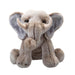 Elephant Premium Soft Toy Wildlife Zoo Animals Grey - 30cm x 12cm