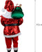 Luxury Red Sequin Father Christmas Figure 40cm