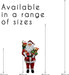 Luxury Red Sequin Father Christmas Figure 40cm