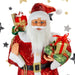 Luxury Red Sequin Father Christmas Figure 90cm