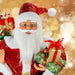 Luxury Red Sequin Father Christmas Figure 90cm