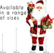 Luxury Red Sequin Father Christmas Figure 90cm