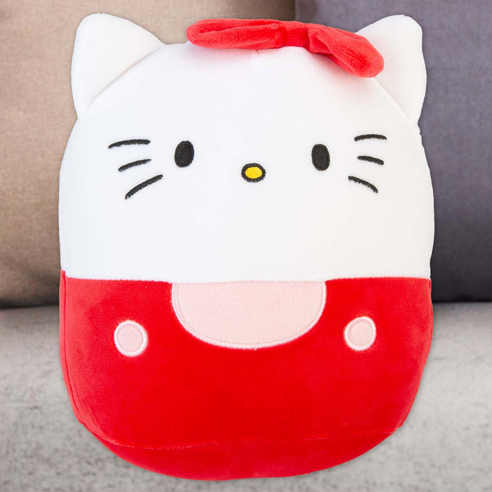 Hello Kitty Oval Pillow Red and White Theme Red - 22cm x 16cm