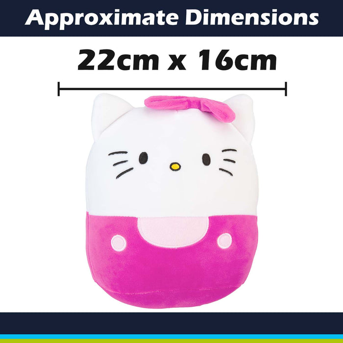 Hello Kitty Oval Pillow Pink and White Theme Pink - 22cm x 16cm