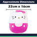 Hello Kitty Oval Pillow Pink and White Theme Pink - 22cm x 16cm