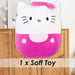 Hello Kitty Oval Pillow Pink and White Theme Pink - 22cm x 16cm
