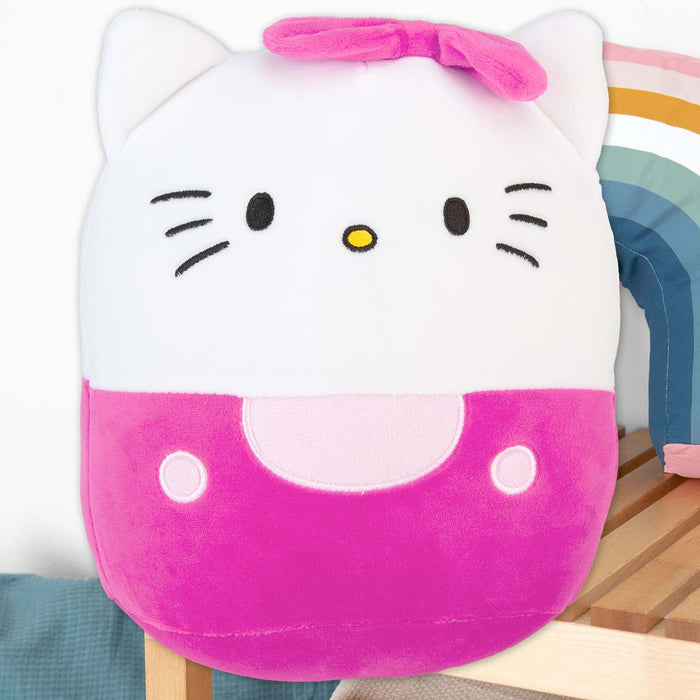 Hello Kitty Oval Pillow Pink and White Theme Pink - 22cm x 16cm