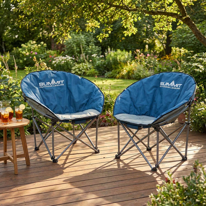 Folding Chair Eclipse Bentley-Blue With Summit Bag Blue - 84cm x 40cm
