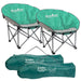 Folding Eclipse Camping Chair | Carry Bag | 2 Set | Blue