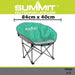 Folding Eclipse Camping Chair | Cup Holder | Carry Bag | 2 Set | Blue