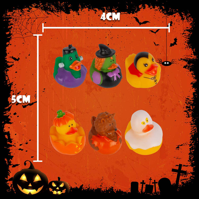 Halloween Ducks Pumkin-Ghost-Dracula-Witch-Werewolf-Frankenstein