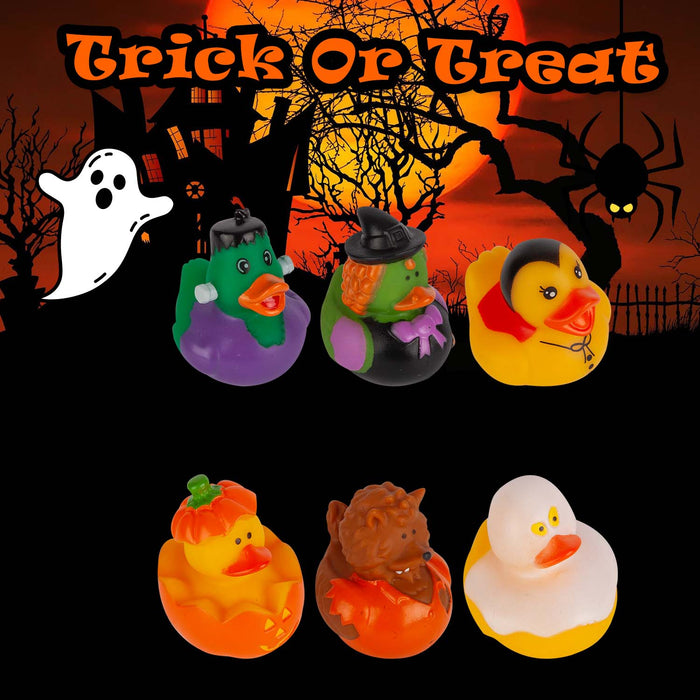 Halloween Ducks Pumkin-Ghost-Dracula-Witch-Werewolf-Frankenstein
