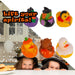 Halloween Ducks Pumkin-Ghost-Dracula-Witch-Werewolf-Frankenstein
