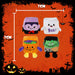 Halloween Squishy Cube Vampire-Pumpkin-Ghost-Frankenstein 4 Pack