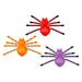 Halloween Spooky Jointed Legs Spider Red-Orange-Purple | 12 Pack