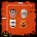 Halloween Pop Out Eyes Masks Pumpkin-Skull-Mummy-Vampire | 4 Pack