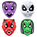 Halloween Childrens Mask Witch-Devil-Skull-Vampire | 4 Pack
