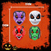 Halloween Childrens Mask Witch-Devil-Skull-Vampire | 4 Pack