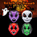 Halloween Childrens Mask Witch-Devil-Skull-Vampire | 4 Pack