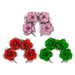 Halloween Headbands Rose Skull | Fancy Dress | Pink Red Green | 3 Set